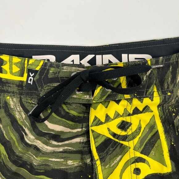 Dakine Green Yellow Beach Swim Trunks | Size 36 - Picture 5 of 7